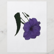 Mexican Petunia cutout flower Flyer