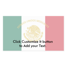 Mexican Presidential, Mexico flag Business Card
