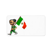 Mexican Pride Address Label