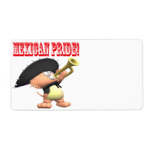 Mexican Pride Custom Shipping Label