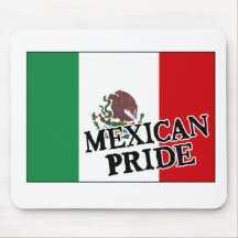 Mexican Pride Flag Mousepads