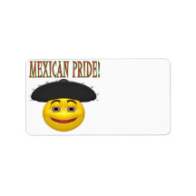 Mexican Pride Personalized Address Labels