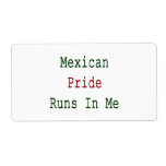 Mexican Pride Runs In Me Shipping Labels