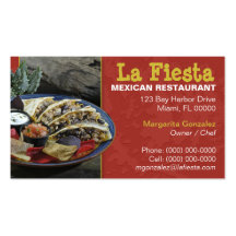 Mexican Restaurant Business Card