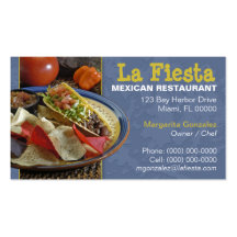 Mexican Restaurant Business Card
