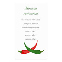Mexican Restaurant Business Card