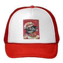 Mexican Skeleton Mother and Daughter Hats