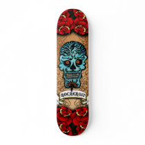 Mexican Skull Deck - By Rockero77 Skates