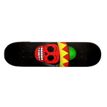 Mexican Skull Skateboard