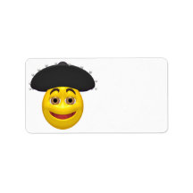 Mexican Smiley Personalized Address Labels