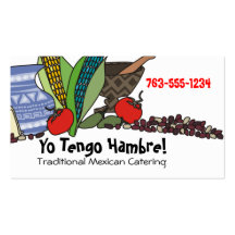 Mexican Southwestern foods chef catering biz cards Business Card Templates