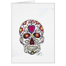 Mexican Sugar Skull Cartes