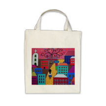 Mexican Town by Prisarts Tote Bag