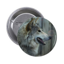 Mexican Wolf Button