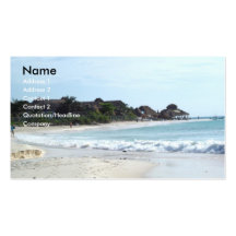 Mexico beach business card template