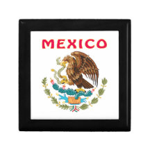Mexico Coat Of Arms Keepsake Boxes