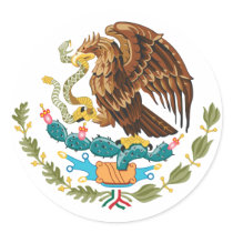 Mexico Coat of Arms Sticker stickers