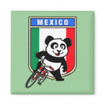 Mexico Cycling Panda Fridge Magnet