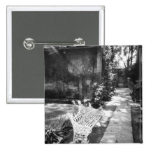 MEXICO, D.F., Mexico City, COYOACAN: Bench at Pinback Button