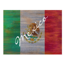 Mexico distressed Mexican flag Post Cards