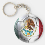 Mexico el Tri soccer ball Mexican flag gear Key Chain