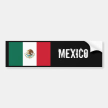 Mexico flag bumper sticker