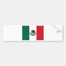 Mexico Flag Bumper Stickers