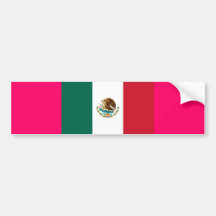 Mexico Flag Bumpersticker Mexican Bumper Stickers