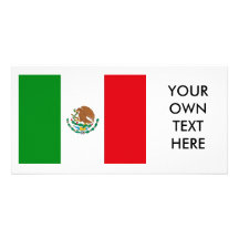 Mexico Flag Custom Photo Card