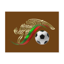 Mexico flag emblem Soccer futbol Logo Post Cards