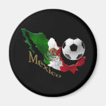 Mexico Flag Map Soccer fans Futbol gifts Fridge Magnets