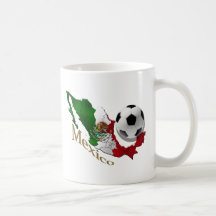 Mexico Flag Map Soccer fans Futbol gifts Mug