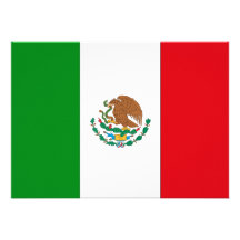 Mexico Flag Personalized Invites