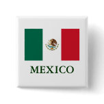 Mexico Flag Pin Back Button