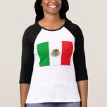 Mexico Flag T-Shirt Mexican Flag Woman's