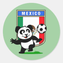 Mexico Football Panda Sticker