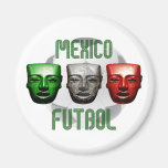 Mexico Futbol masks for El Tri fans Magnet