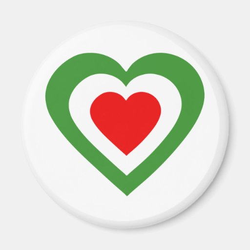 mexico-heart. refrigerator magnets