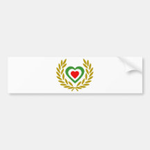 mexico-laurel-heart. bumper sticker