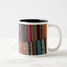 Mexico, Oaxaca Province, Oaxaca, woven belts on Mug