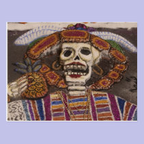 Mexico, Oaxaca. Sand tapestry (tapete de arena) postcards