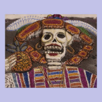 Mexico, Oaxaca. Sand tapestry (tapete de arena) posters