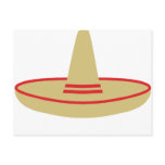 mexico party sombrero post card