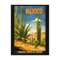 Mexico Travel Poster Post Card