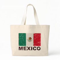 Mexico Vintage Flag Canvas Bag