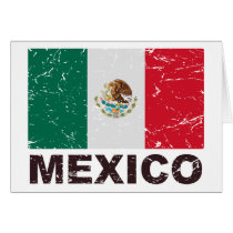 Mexico Vintage Flag Cards