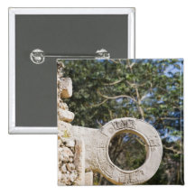Mexico, Yucatan, Uxmal. Uxmal, a large Button