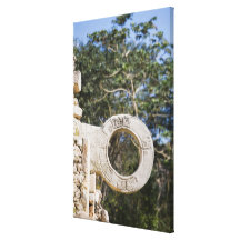 Mexico, Yucatan, Uxmal. Uxmal, a large Stretched Canvas Print