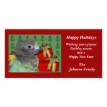 Meyers Parrot Animal Christmas Holiday Card Photo Greeting Card