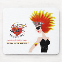 MFH2 - Flaming Hair & Tiara Mousepad